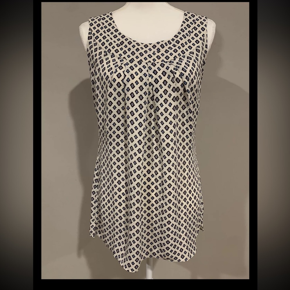 Cabi Cleo Diamond Tunic Tank Top Blouse # 3272 Size Small Women’s